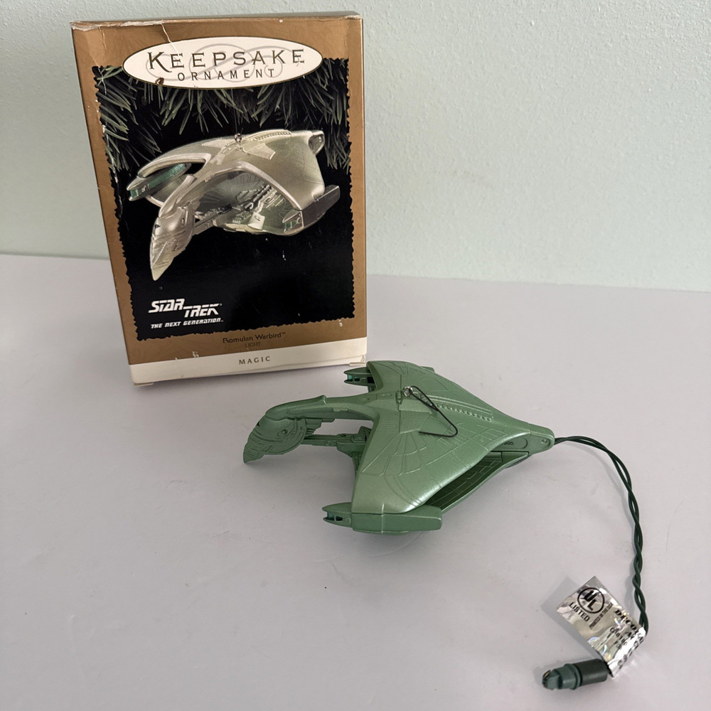 1995 Hallmark Keepsake Star‎ Trek Ornament Romulan Warbird Magic Light